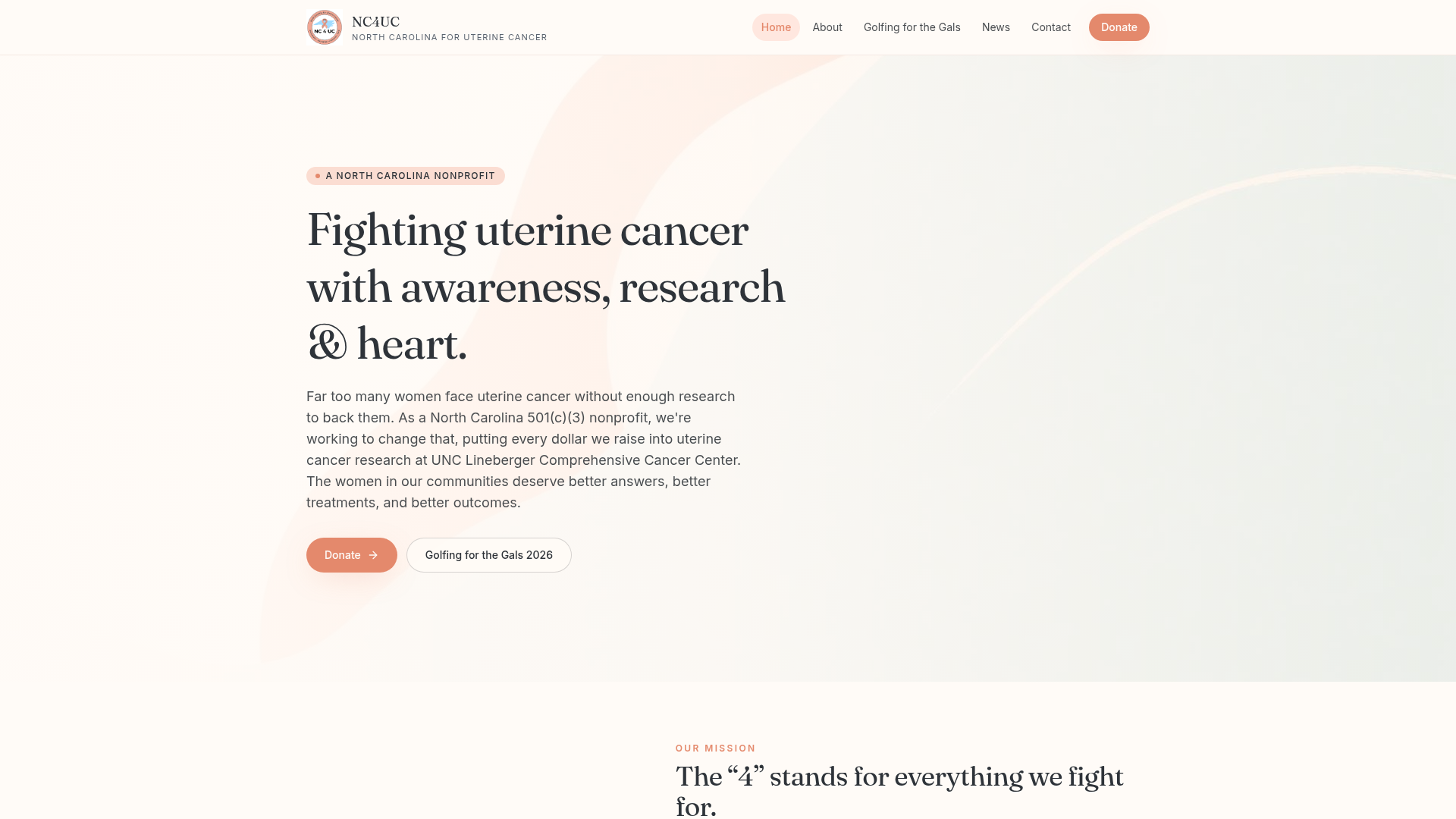 NC4UC website screenshot